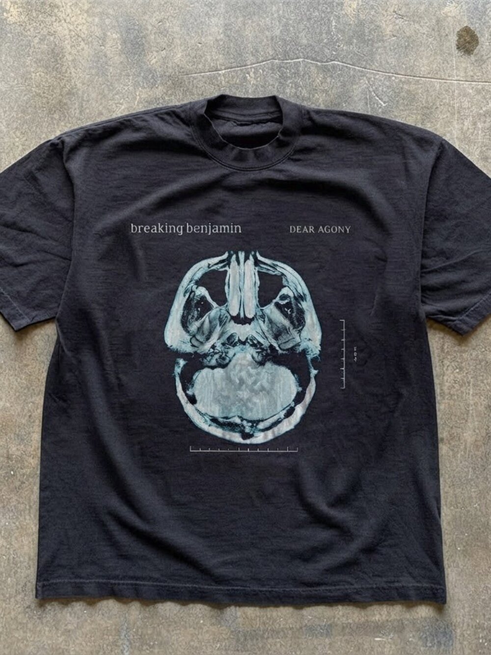 Breaking Benjamin Dear Agony Skull X-Ray Black T-Shirt S-4XL